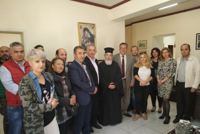 Τον Σεβασμιότατο Μητροπολίτη Νικοπόλεως και Πρεβέζης κ. Χρυσόστομο επισκέφθηκε ο υποψήφιος δήμαρχος Πρέβεζας Βαγγέλης Ροπόκης