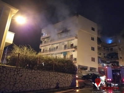 Φωτιά σε διαμέρισμα πολυκατοικίας στην Πρέβεζα