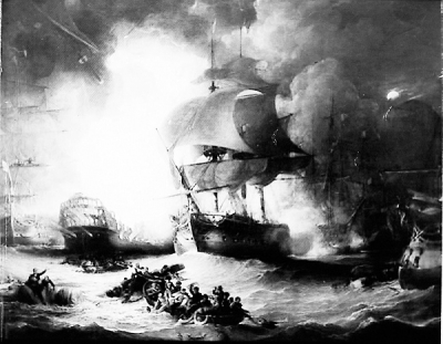 Την 1η Αυγούστου 1798 ο Νέλσον νικά τους Γάλλους στο Αμπουκίρ