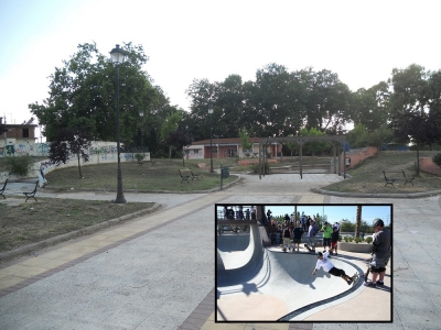 Πίστα skateboard και φωταγωγημένος χώρος στο Πυροβολικό στην Πρέβεζα