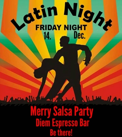 Merry Salsa Latin Party την Παρασκευή στο Diem Espresso Bar!