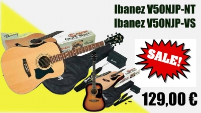 Ακουστικές κιθάρες Ibanez V50NJP-NT &amp; Ibanez V50NJP-VD στην καλύτερη τιμή της αγοράς στο DB Music Store!
