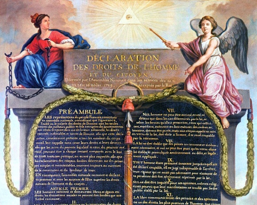 Στις 26 Αυγούστου 1798 η Γαλλική Επανάσταση υιοθετεί τη Διακήρυξη των Ανθρωπίνων Δικαιωμάτων