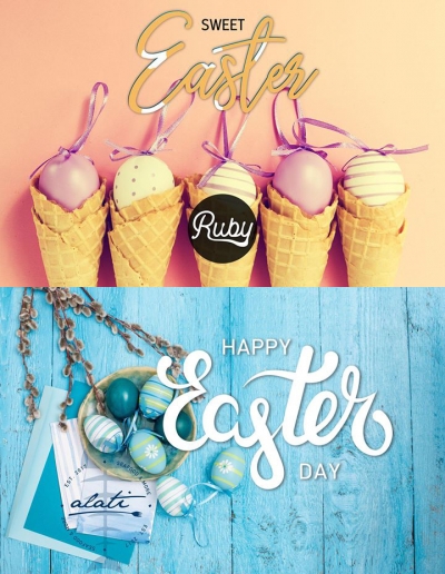 Θερμές ευχές για καλό Πάσχα από τη διεύθυνση και το προσωπικό των καταστημάτων Alati και Ruby gelato-cafe
