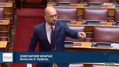 Κώστας Μπάρκας: "Η κυβέρνηση αφήνει στη μοίρα τους χιλιάδες εργαζόμενους στον Τουρισμό και στον Επισιτισμό"