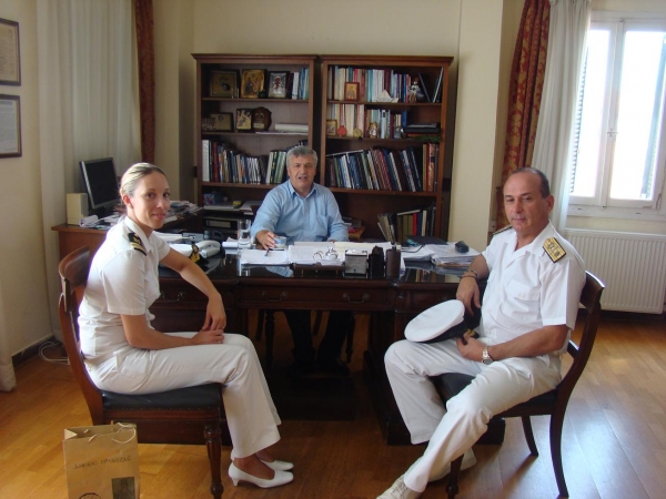 Συνάντηση του Δημάρχου Πρέβεζας με το Ναυτικό Διοικητή Ιονίου