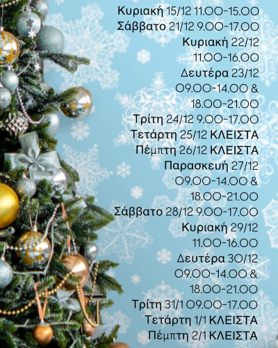 Το εορταστικό ωράριο των καταστημάτων στο ιστορικό κέντρο της Πρέβεζας
