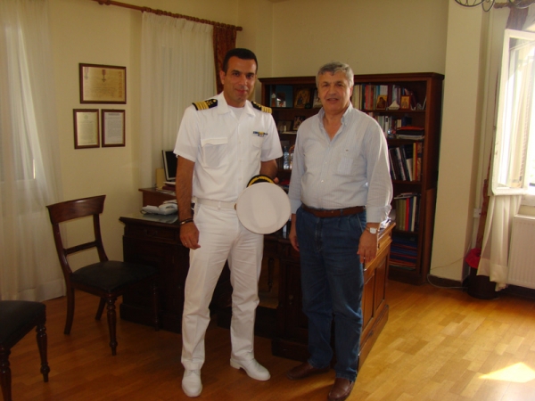 Με τον δήμαρχο Πρέβεζας συναντήθηκε ο νέος Λιμενάρχης Πρέβεζας