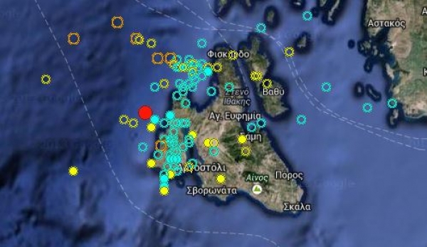 Νέος σεισμός 5,7 ρίχτερ στην Κεφαλονιά, αισθητός και στην Πρέβεζα