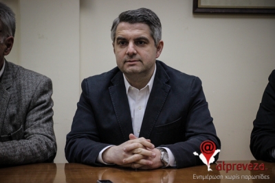 Αναβάλλεται η επίσκεψη του Οδυσσέα Κωνσταντινόπουλου στην Πρέβεζα