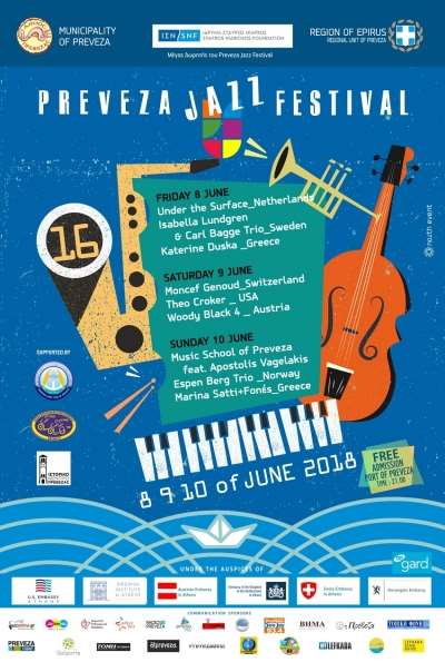 Έρχεται το 16ο Preveza Jazz Festival στις 8, 9 και 10 Ιουνίου-Δείτε το πρόγραμμα