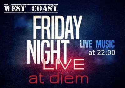West Coast live την Παρασκευή στο Diem Espresso Bar