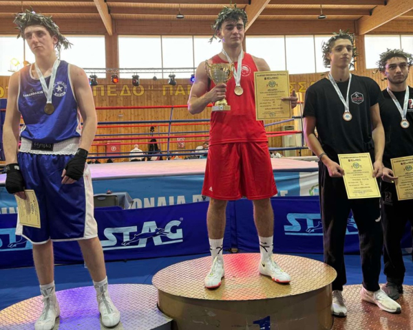 Πρώτη θέση για το Λευτέρη Τσεβρενίδη στο Πανελλήνιο Πρωτάθλημα Πυγμαχίας-Συγχαρητήρια από το δήμο Ζηρού