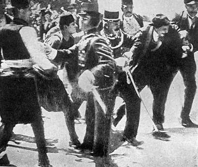 Στις 28 Ιουνίου 1914 δίνεται η αφορμή για τον Α' Παγκόσμιο Πόλεμο