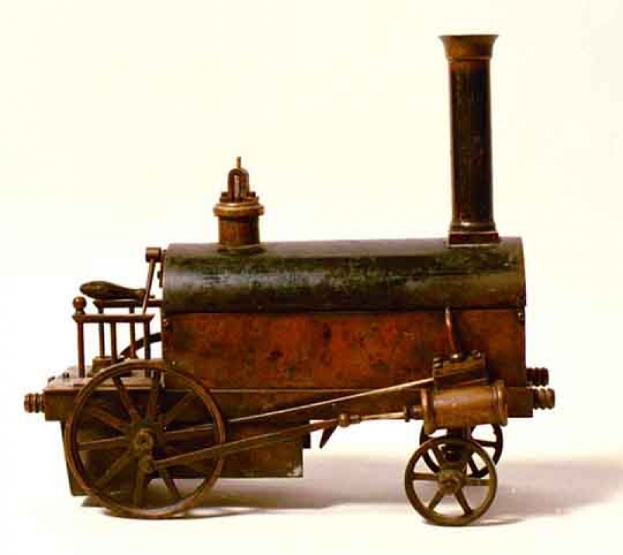 Στις 27 Δεκεμβρίου 1825 εμφανίζεται η πρώτη ατμομηχανή