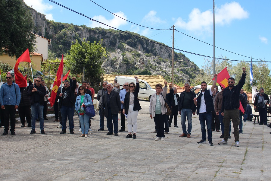 Ξεχωριστή εκδήλωση από το ΚΚΕ στην Κρυοπηγή για τους 23 εκτελεσθέντες (pics)