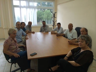 Επίσκεψη αντιπροσωπείας του ΣΥΡΙΖΑ Πρέβεζας, με επικεφαλής τον Κώστα Μπάρκα στην ΕΤ.ΑΝ.ΑΜ. (photo)