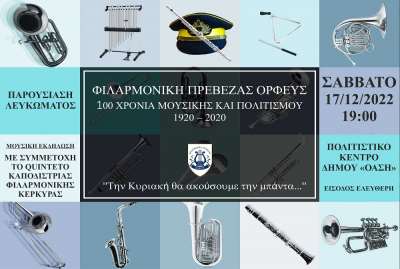 Στις 17 Δεκεμβρίου η παρουσίαση του λευκώματος της Φιλαρμονικής "Ορφεύς"