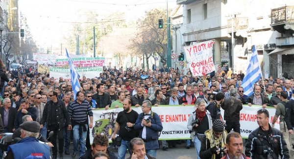 Δυναμική παρουσία Πρεβεζάνων αγροτών στο συλλαλητήριο της Αθήνας (photo)