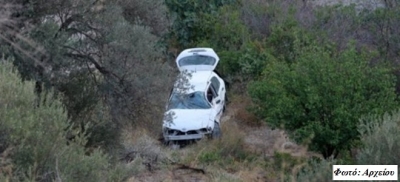 Αυτοκίνητο έπεσε στον γκρεμό στην Ε.Ο. Πρέβεζας-Ηγουμενίτσας στο ύψος των Ριζών
