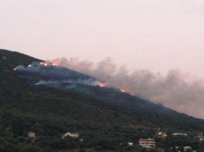 Φωτιά στην Αγία Κυριακή Πάργας