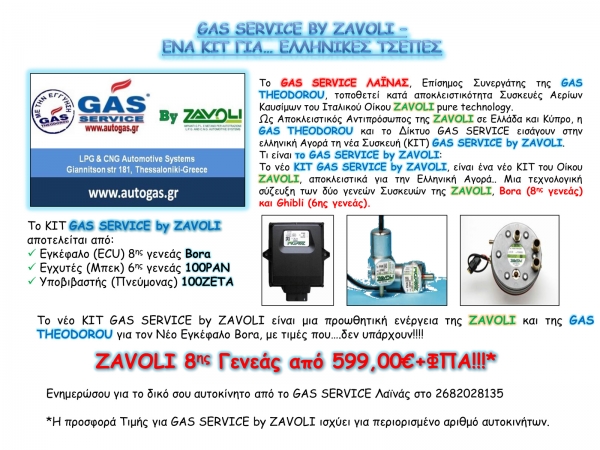Gas Service by ZAVOLI-Ένα ΚΙΤ για...Ελληνικές τσέπες